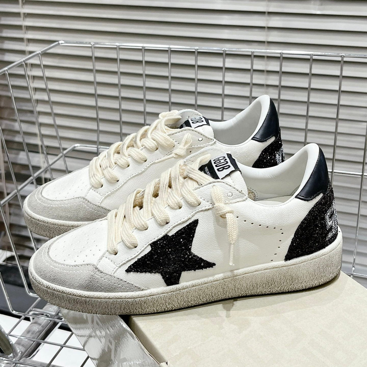 Golden Goose Vintage Distressed Sneakers #125