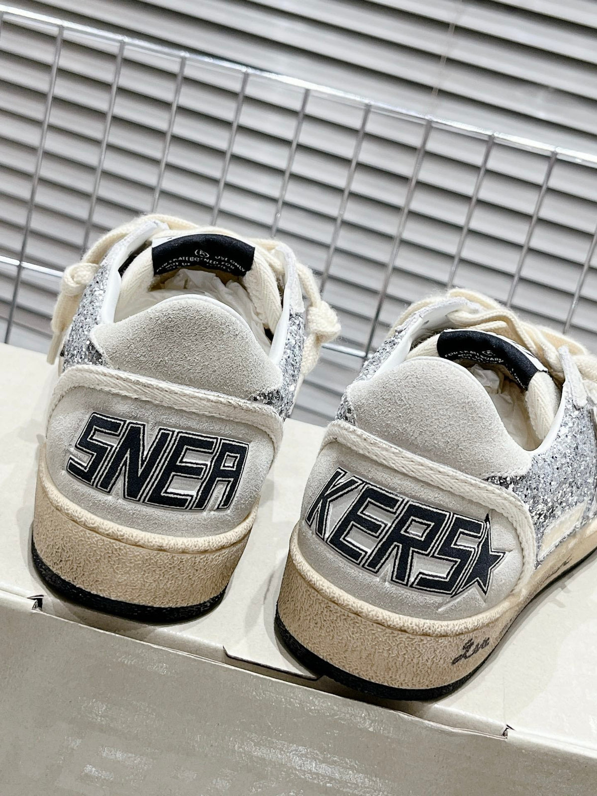 Golden Goose Vintage Distressed Sneakers #133