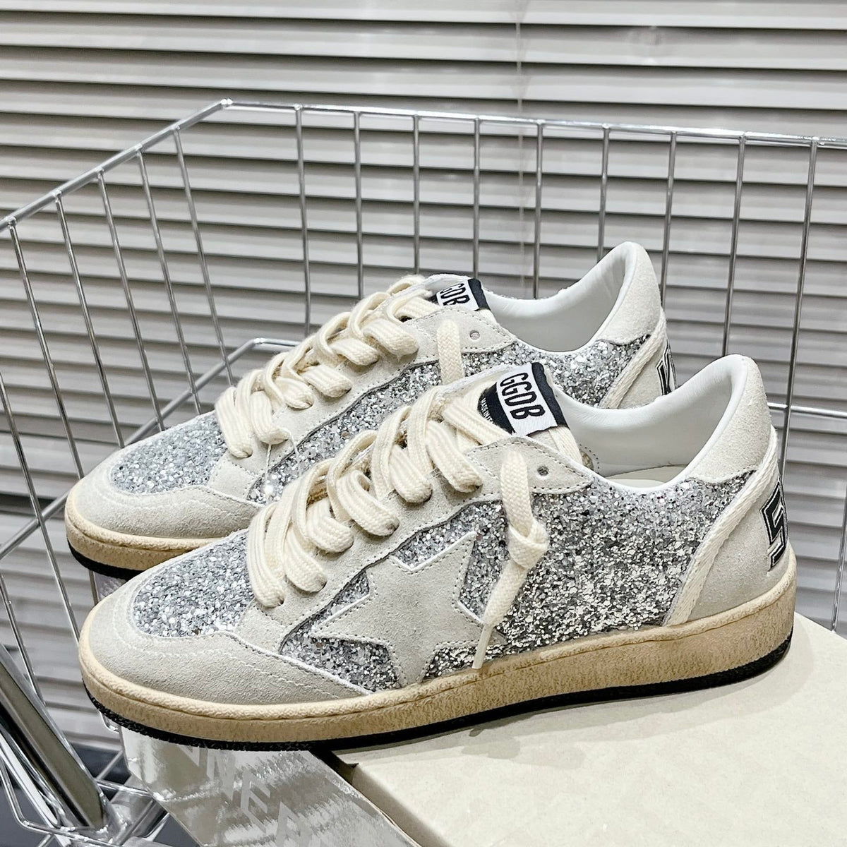 Golden Goose Vintage Distressed Sneakers #133