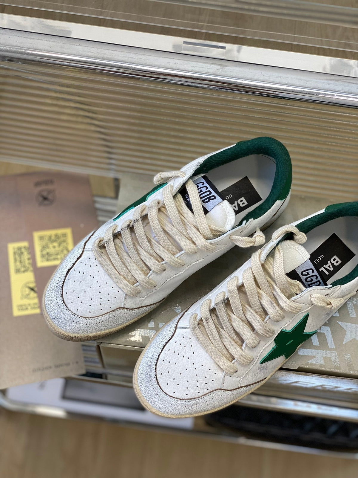 Golden Goose Vintage Distressed Sneakers #129