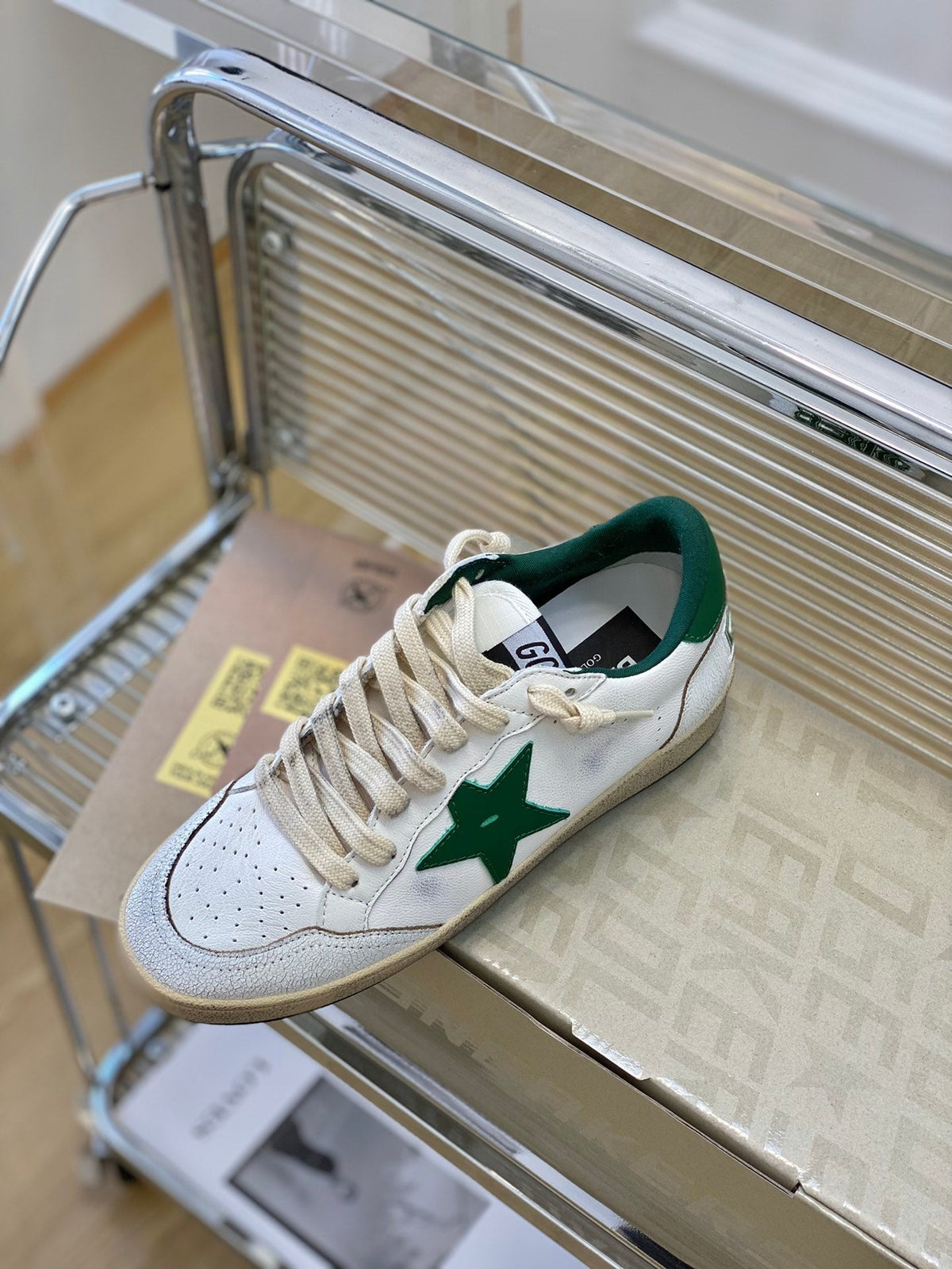 Golden Goose Vintage Distressed Sneakers #129