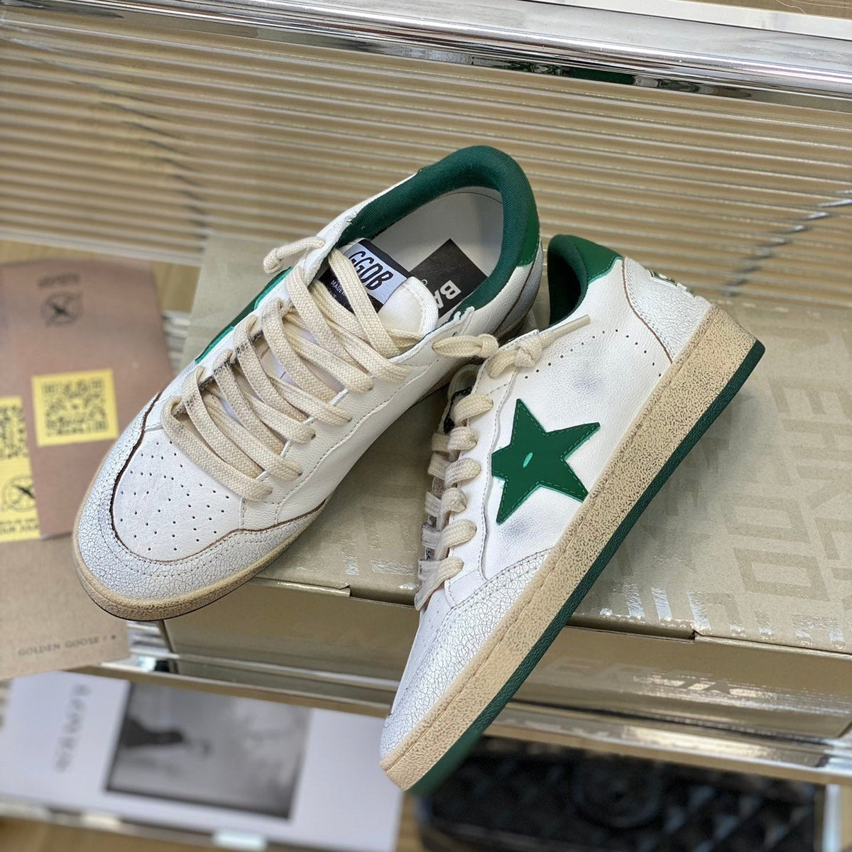 Golden Goose Vintage Distressed Sneakers #129