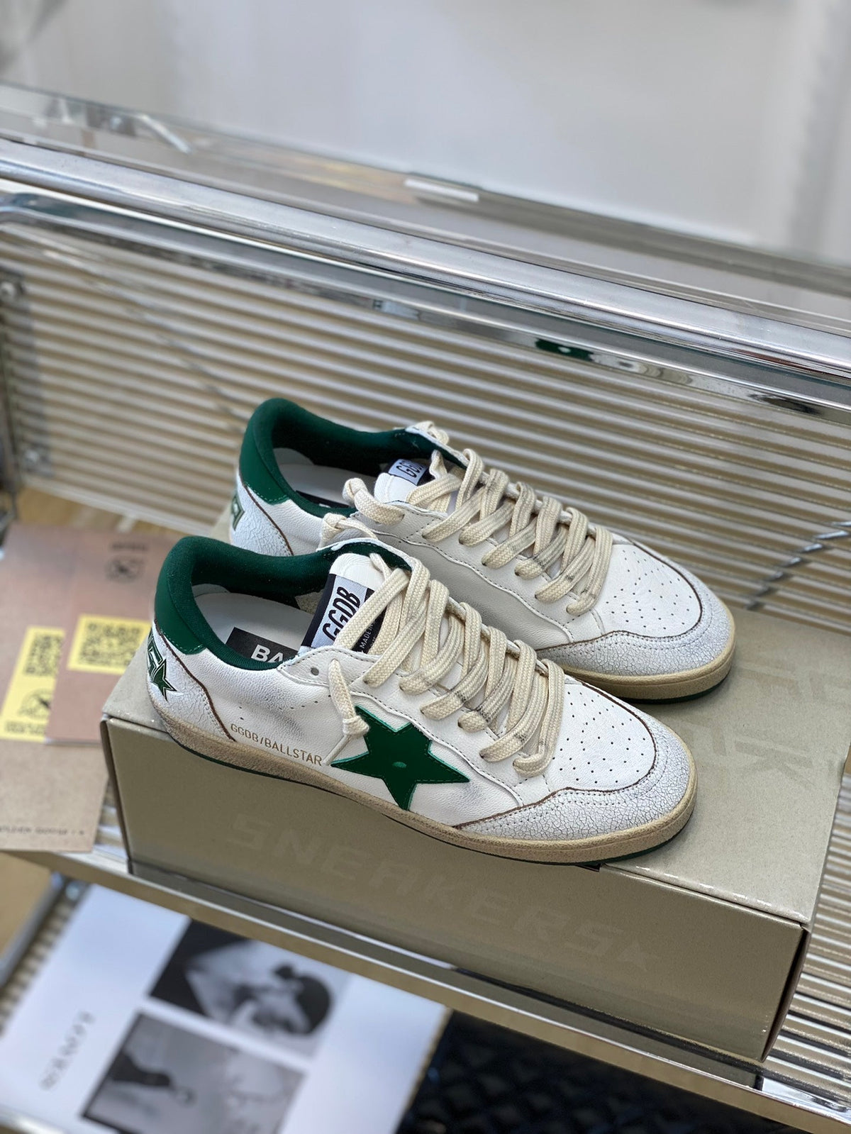Golden Goose Vintage Distressed Sneakers #129