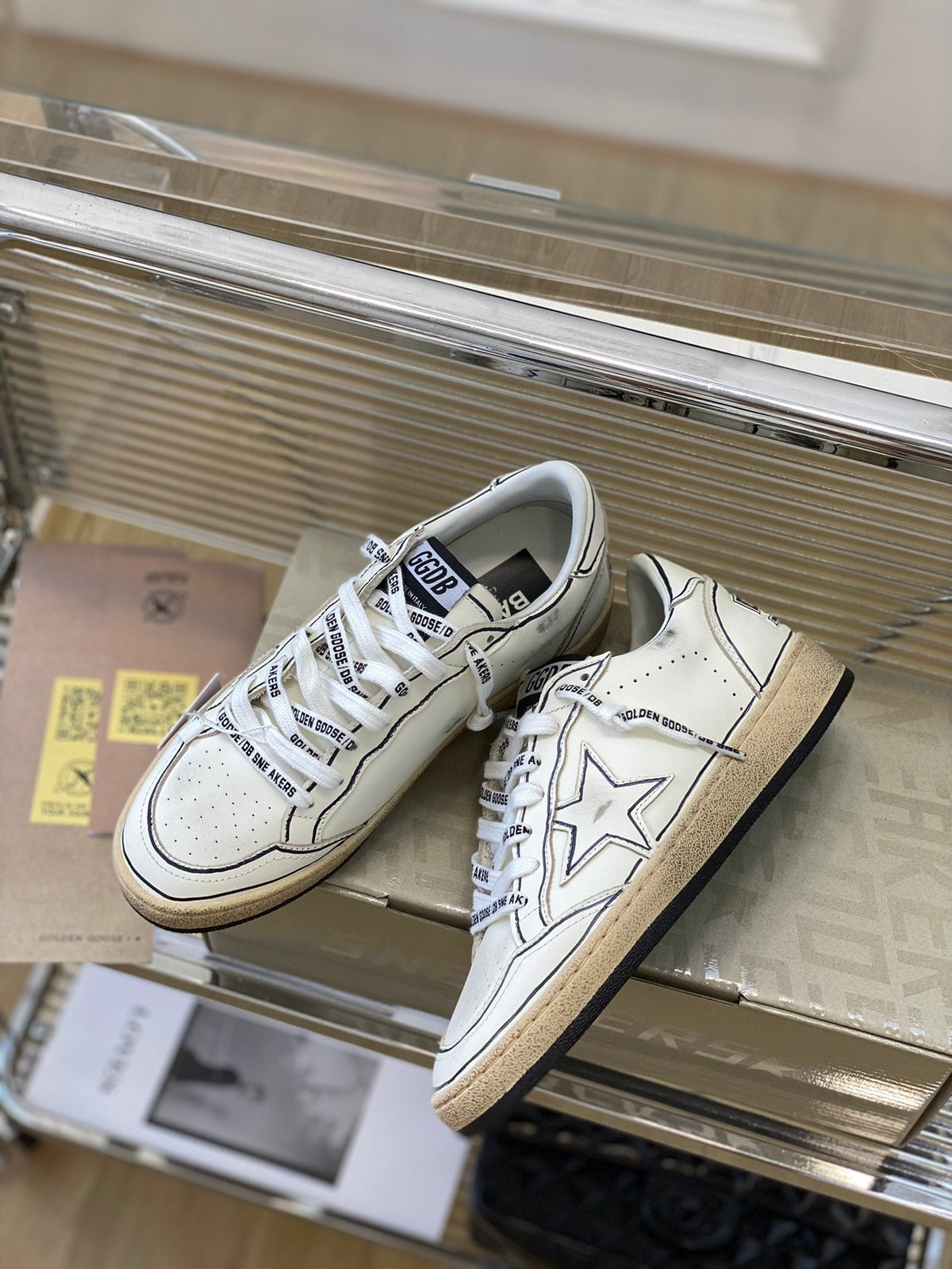 Golden Goose Vintage Distressed Sneakers #119