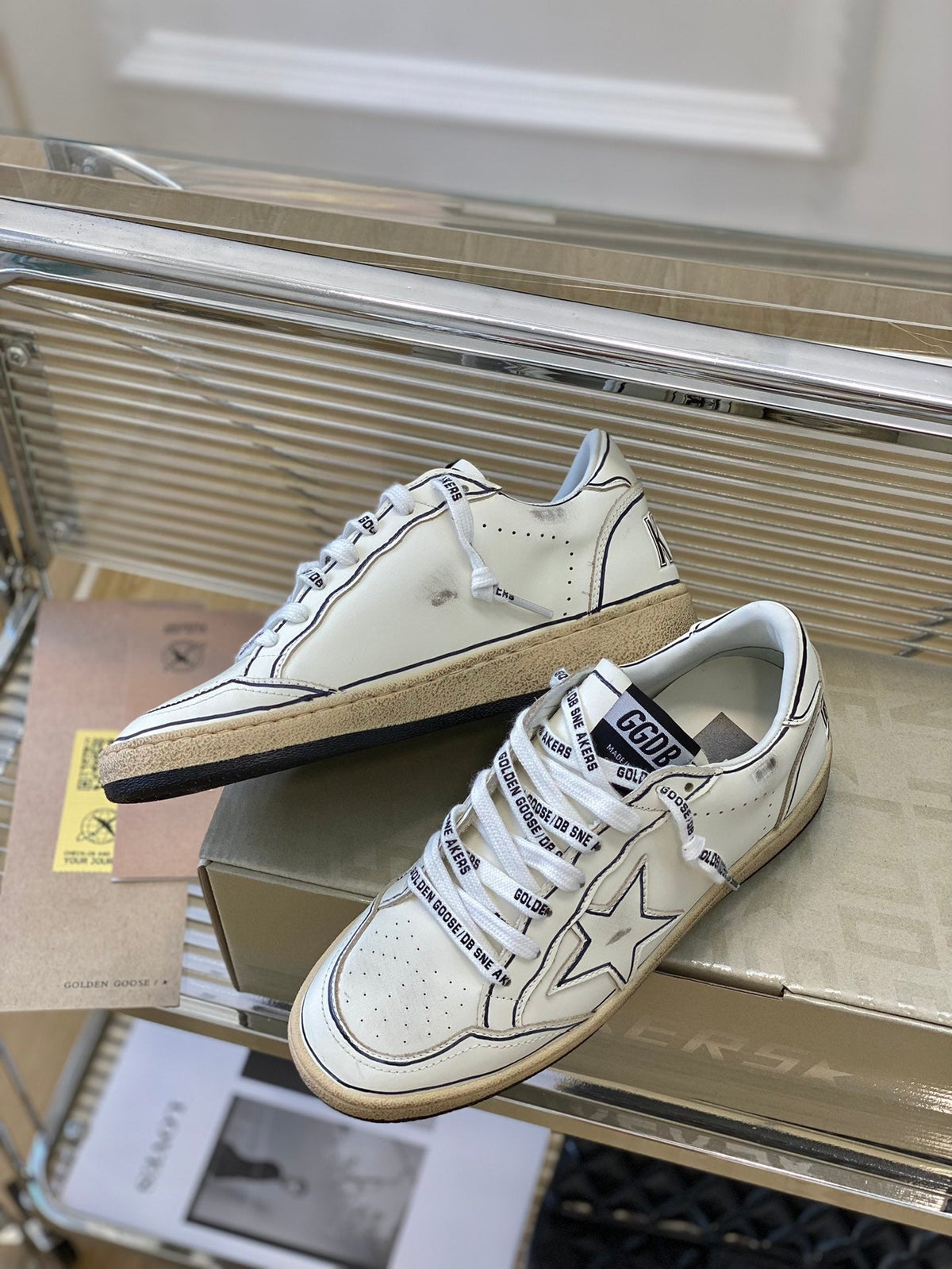 Golden Goose Vintage Distressed Sneakers #119