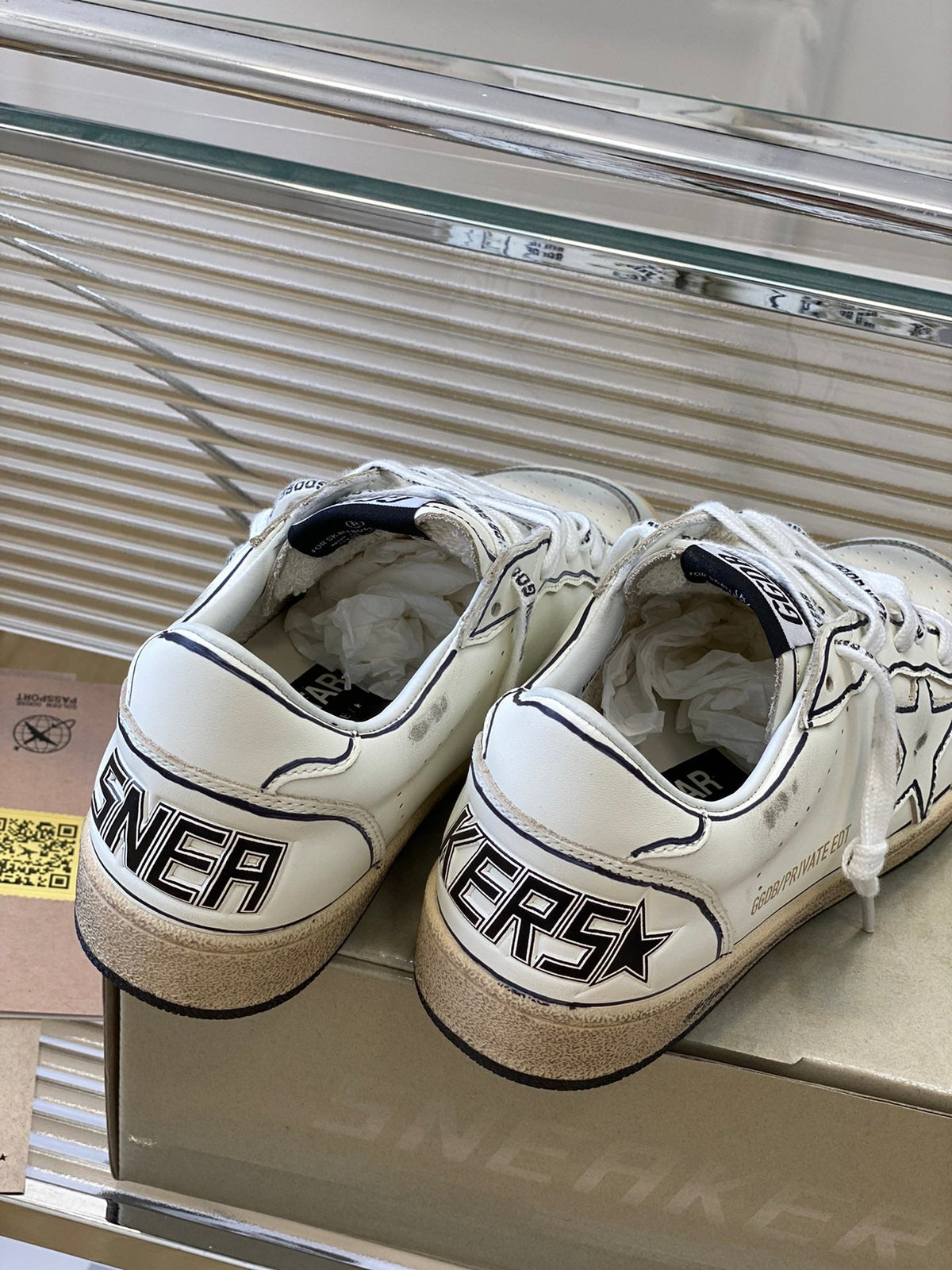 Golden Goose Vintage Distressed Sneakers #119