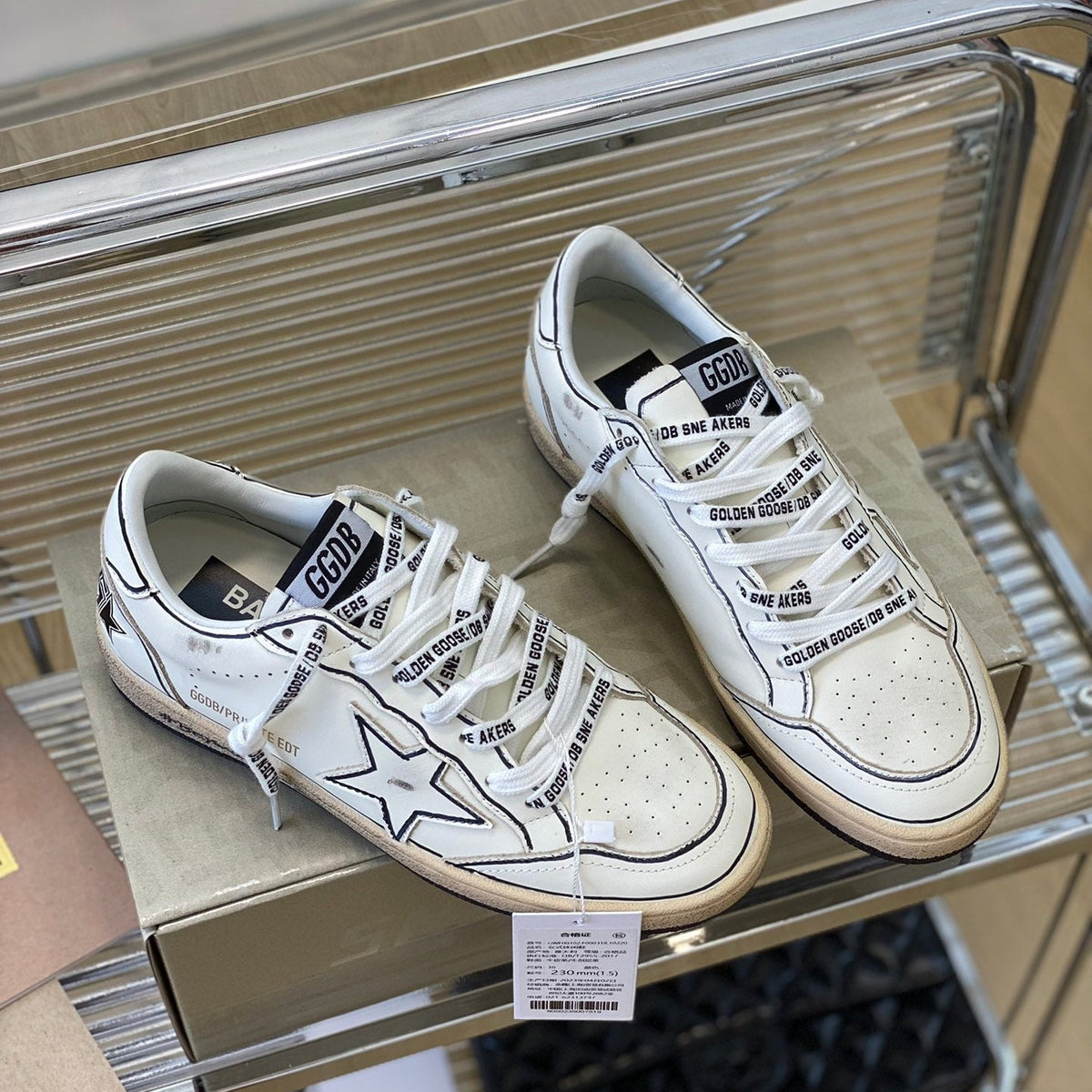 Golden Goose Vintage Distressed Sneakers #119