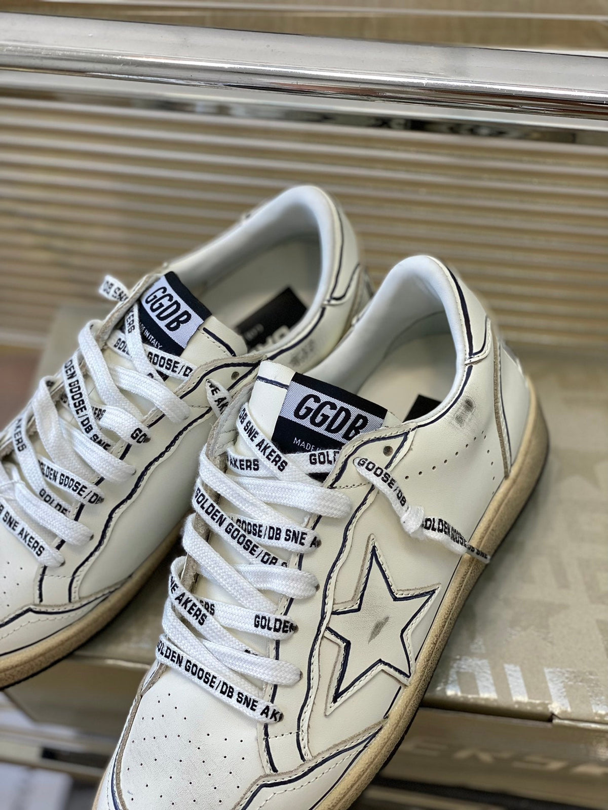 Golden Goose Vintage Distressed Sneakers #119