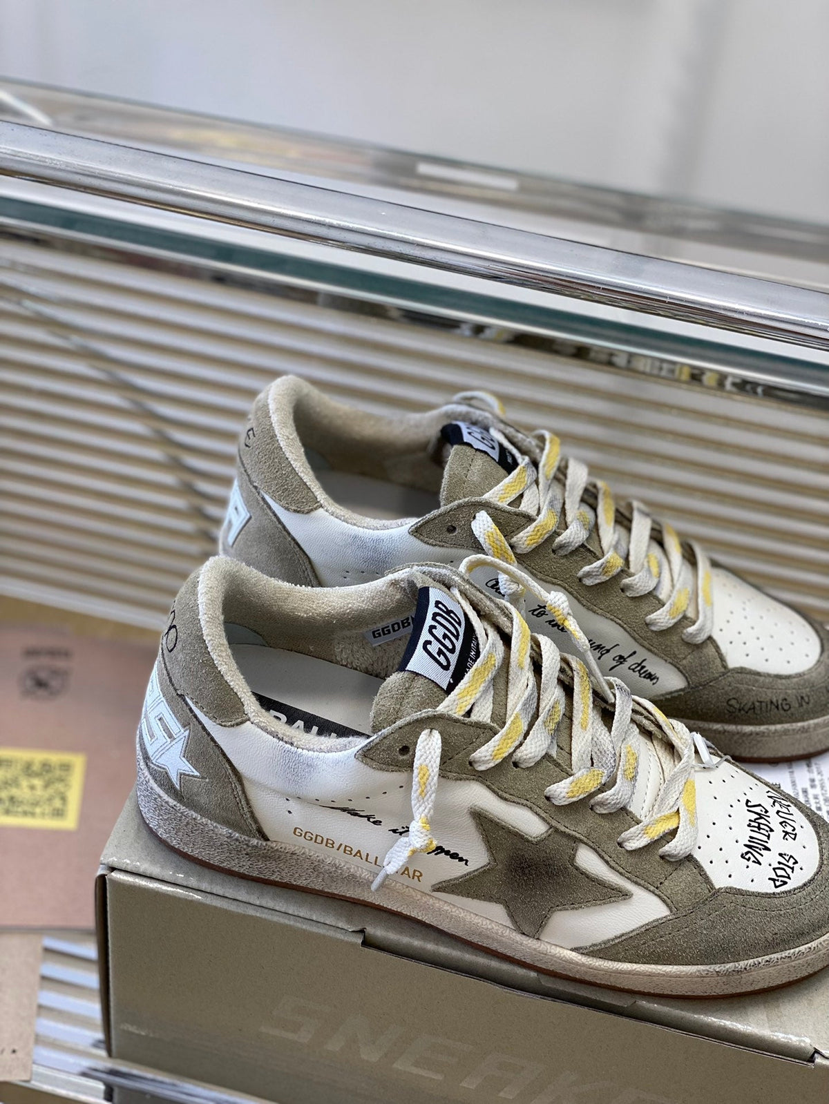Golden Goose Vintage Distressed Sneakers #242