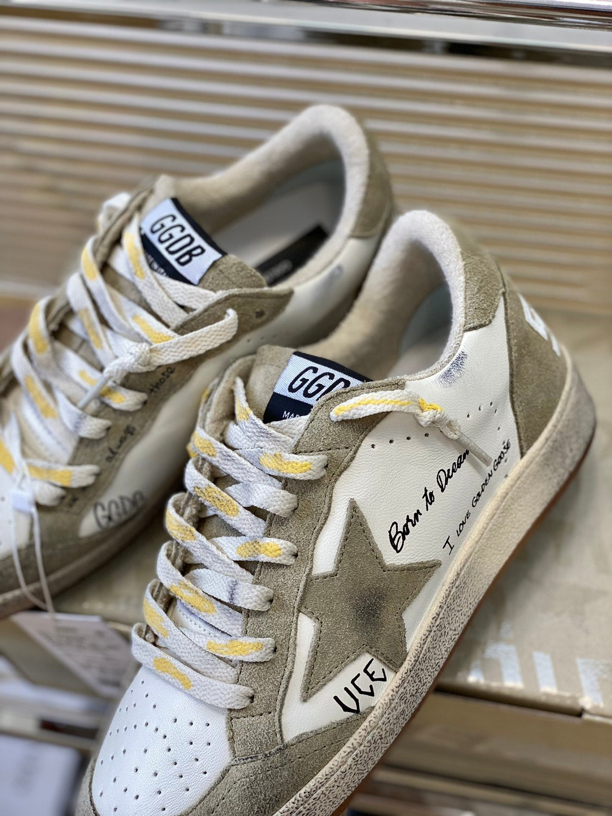 Golden Goose Vintage Distressed Sneakers #242