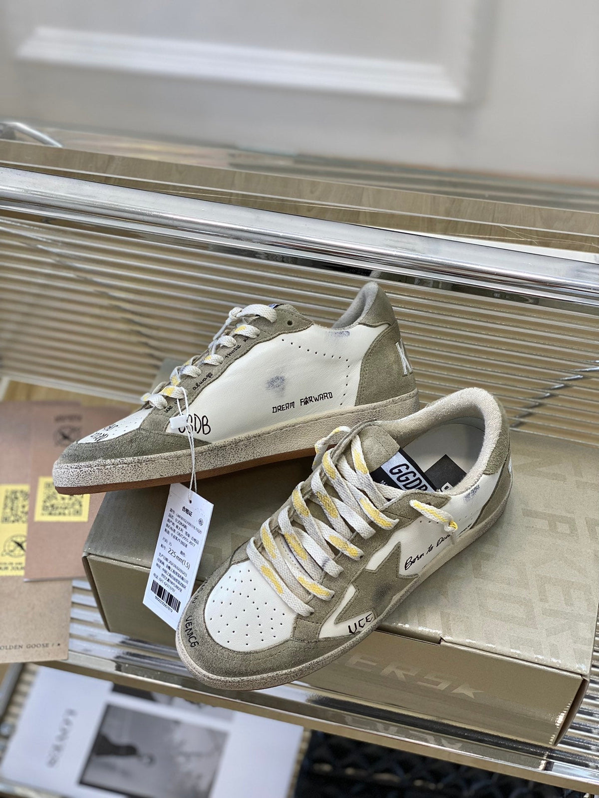 Golden Goose Vintage Distressed Sneakers #242