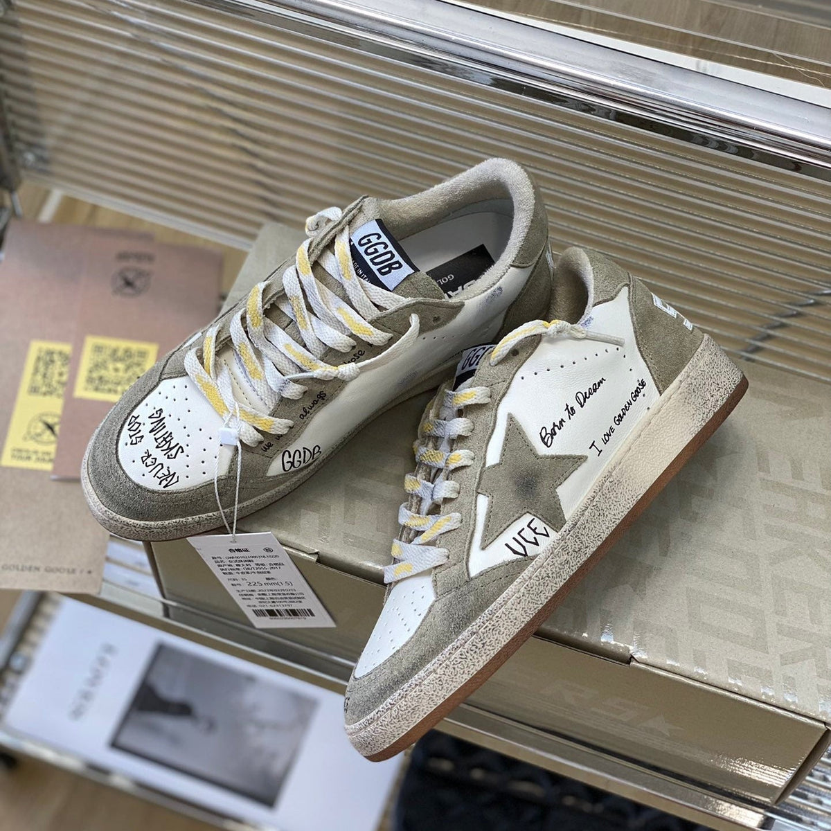 Golden Goose Vintage Distressed Sneakers #242