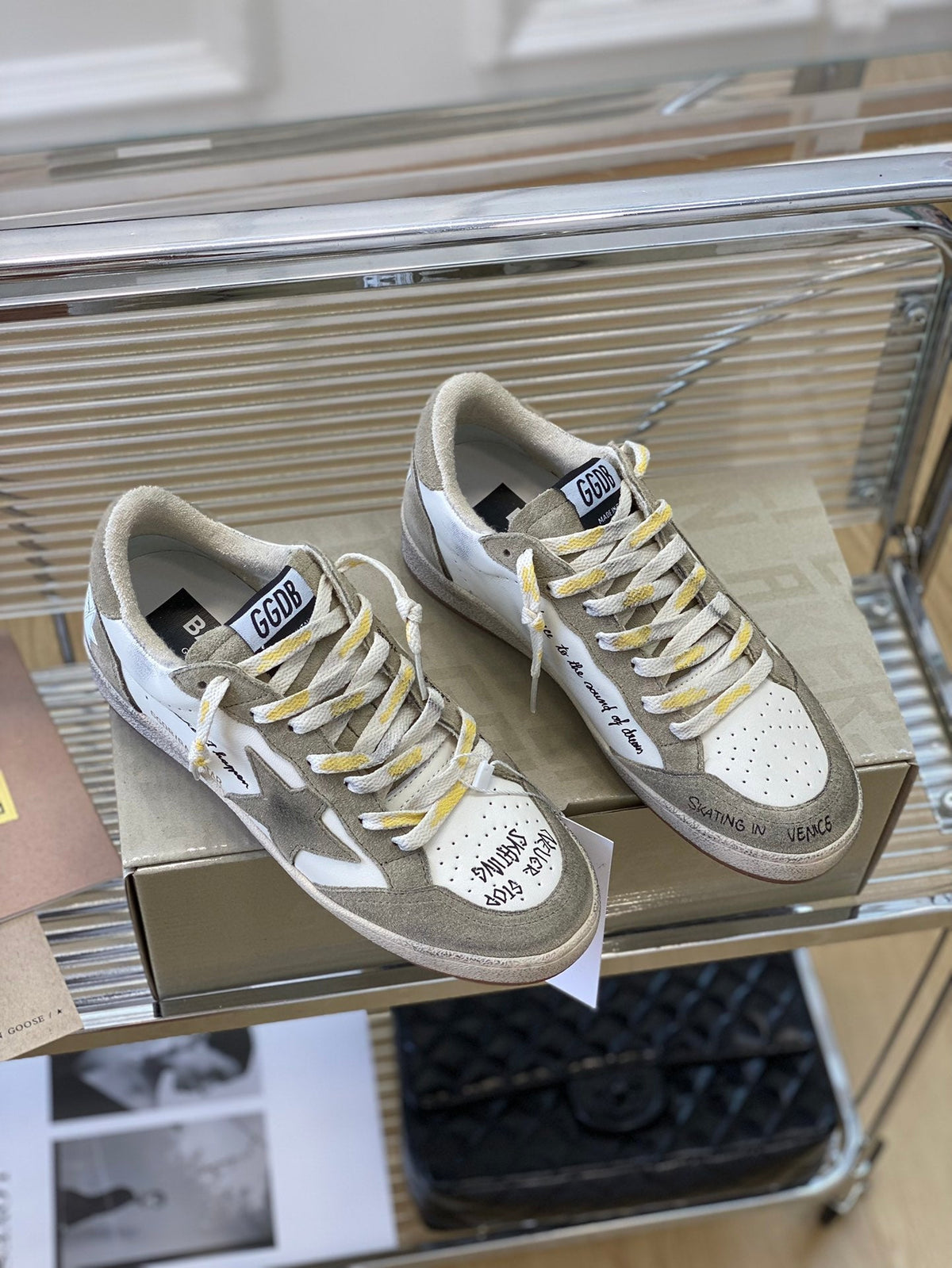Golden Goose Vintage Distressed Sneakers #242