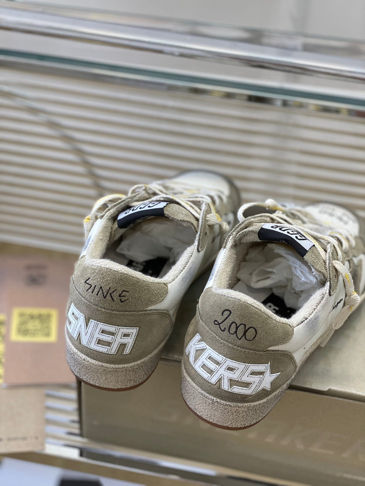 Golden Goose Vintage Distressed Sneakers #242