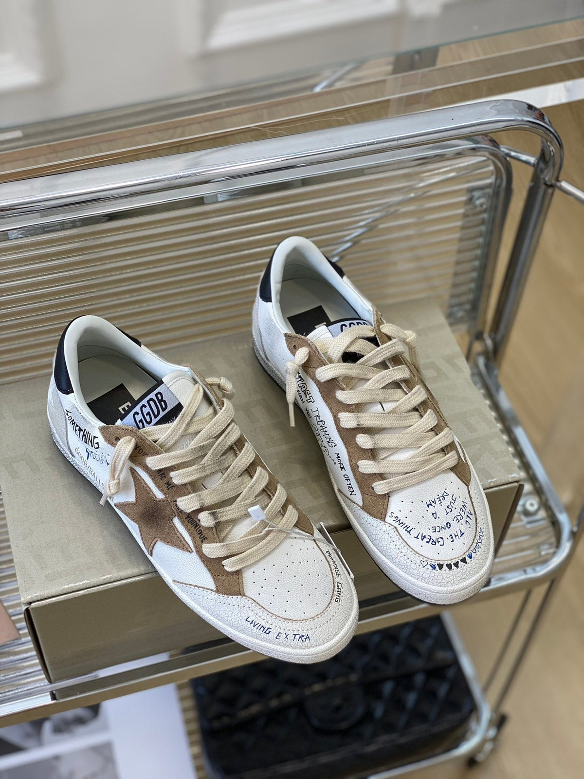 Golden Goose Vintage Distressed Sneakers #284