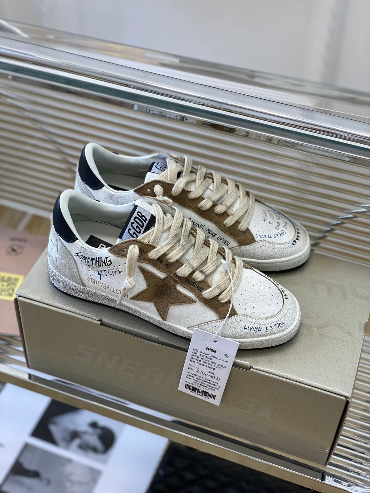 Golden Goose Vintage Distressed Sneakers #284