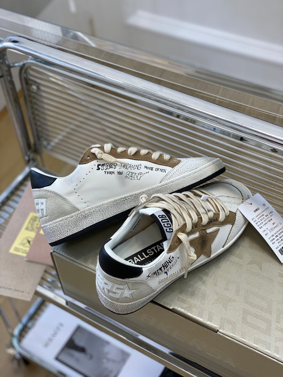 Golden Goose Vintage Distressed Sneakers #284