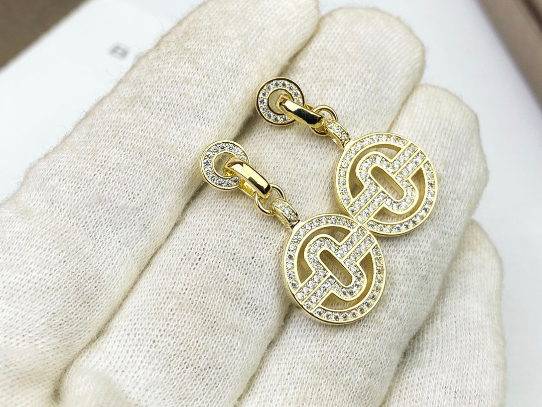 BVLGARI 925 Silver Earrings