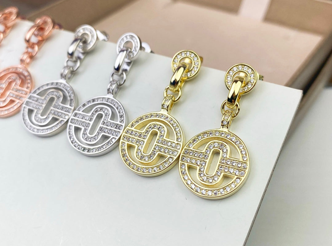 BVLGARI 925 Silver Earrings