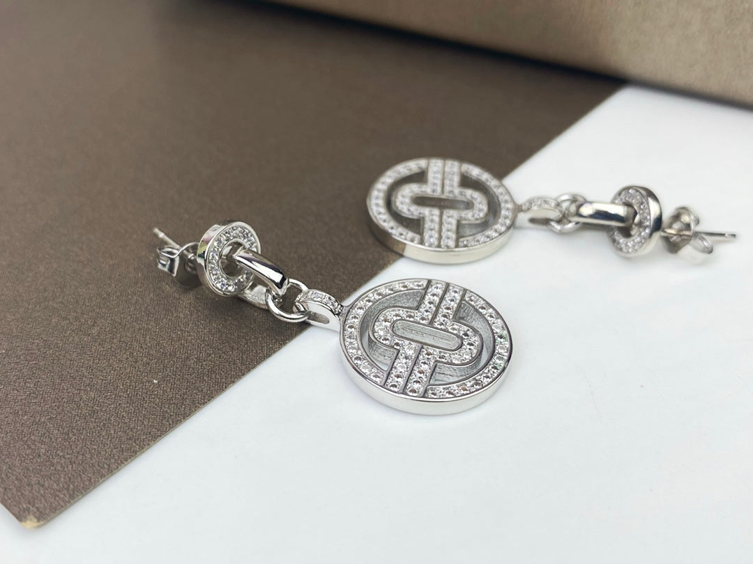 BVLGARI 925 Silver Earrings