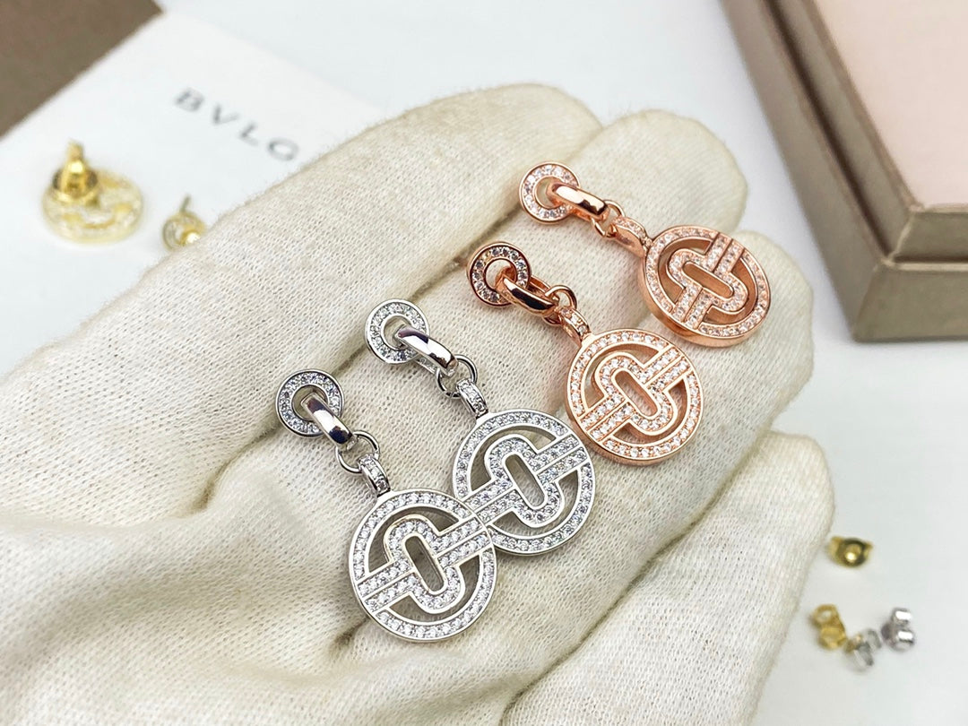 BVLGARI 925 Silver Earrings