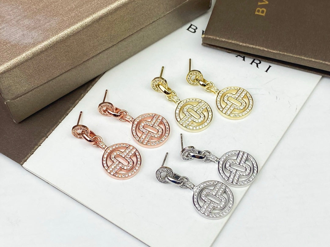 BVLGARI 925 Silver Earrings
