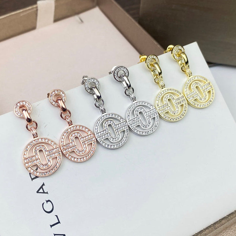 BVLGARI 925 Silver Earrings