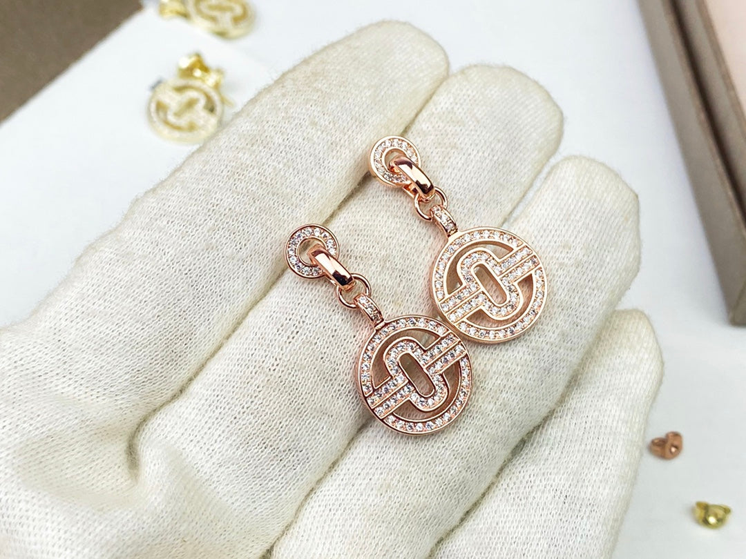BVLGARI 925 Silver Earrings
