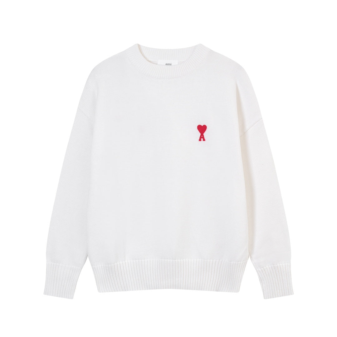 AMI PARIS Cotton and wool sweater