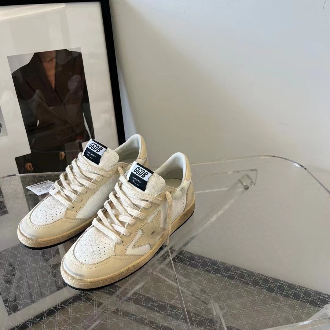 Golden Goose Vintage Distressed Sneakers #086
