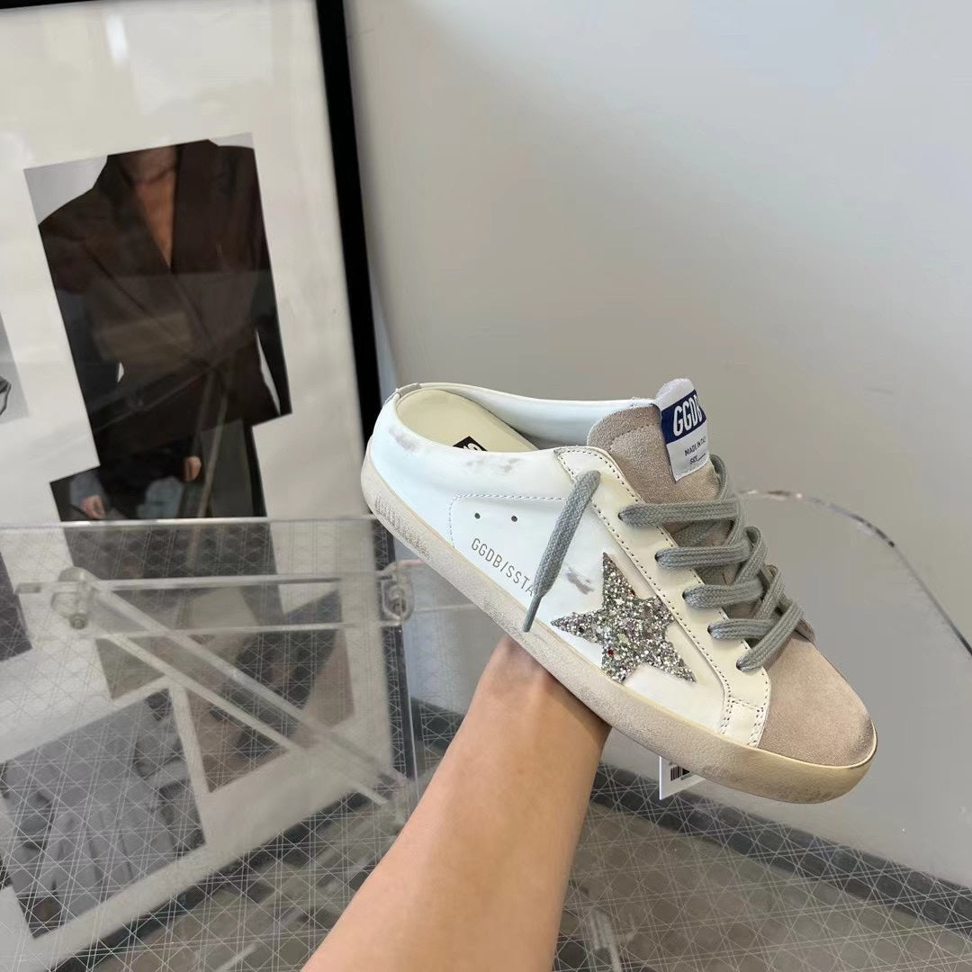 Golden Goose Vintage Distressed Sneakers #136
