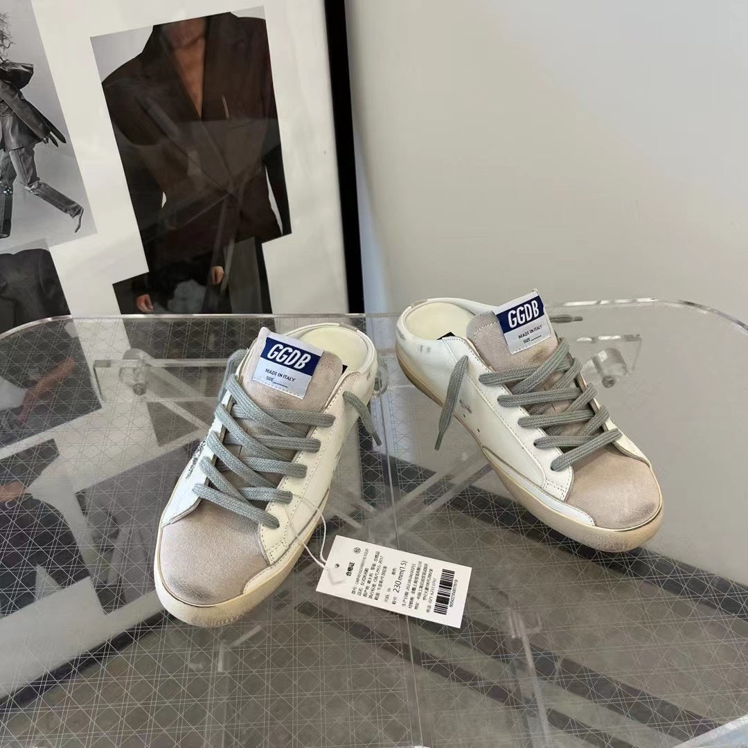 Golden Goose Vintage Distressed Sneakers #136