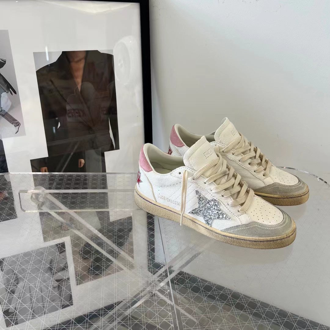 Golden Goose Vintage Distressed Sneakers #157