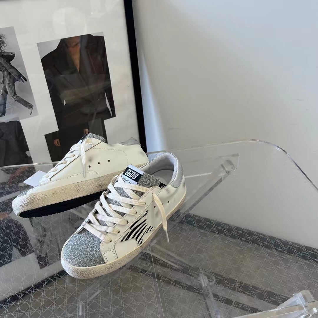 Golden Goose Vintage Distressed Sneakers #087