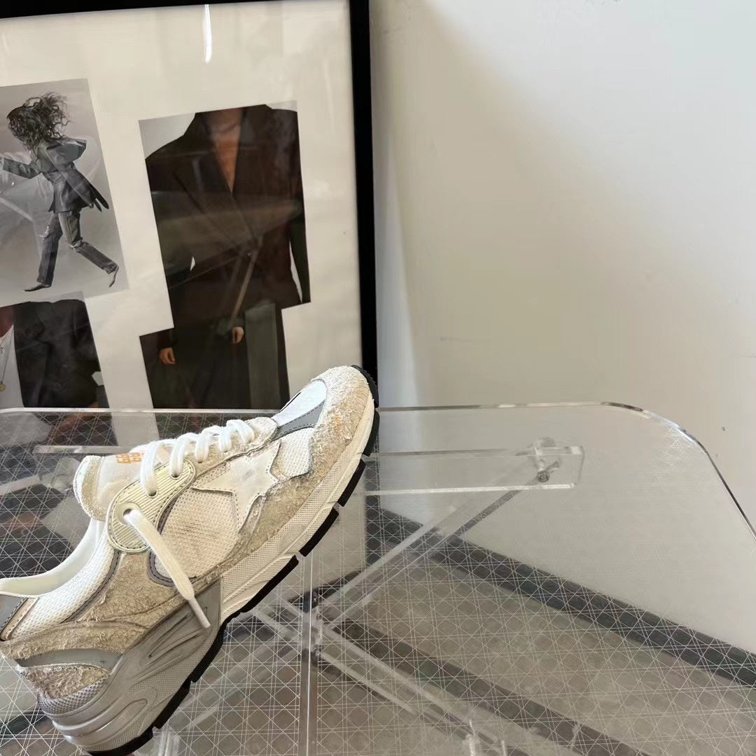 Golden Goose Vintage Distressed Sneakers #279