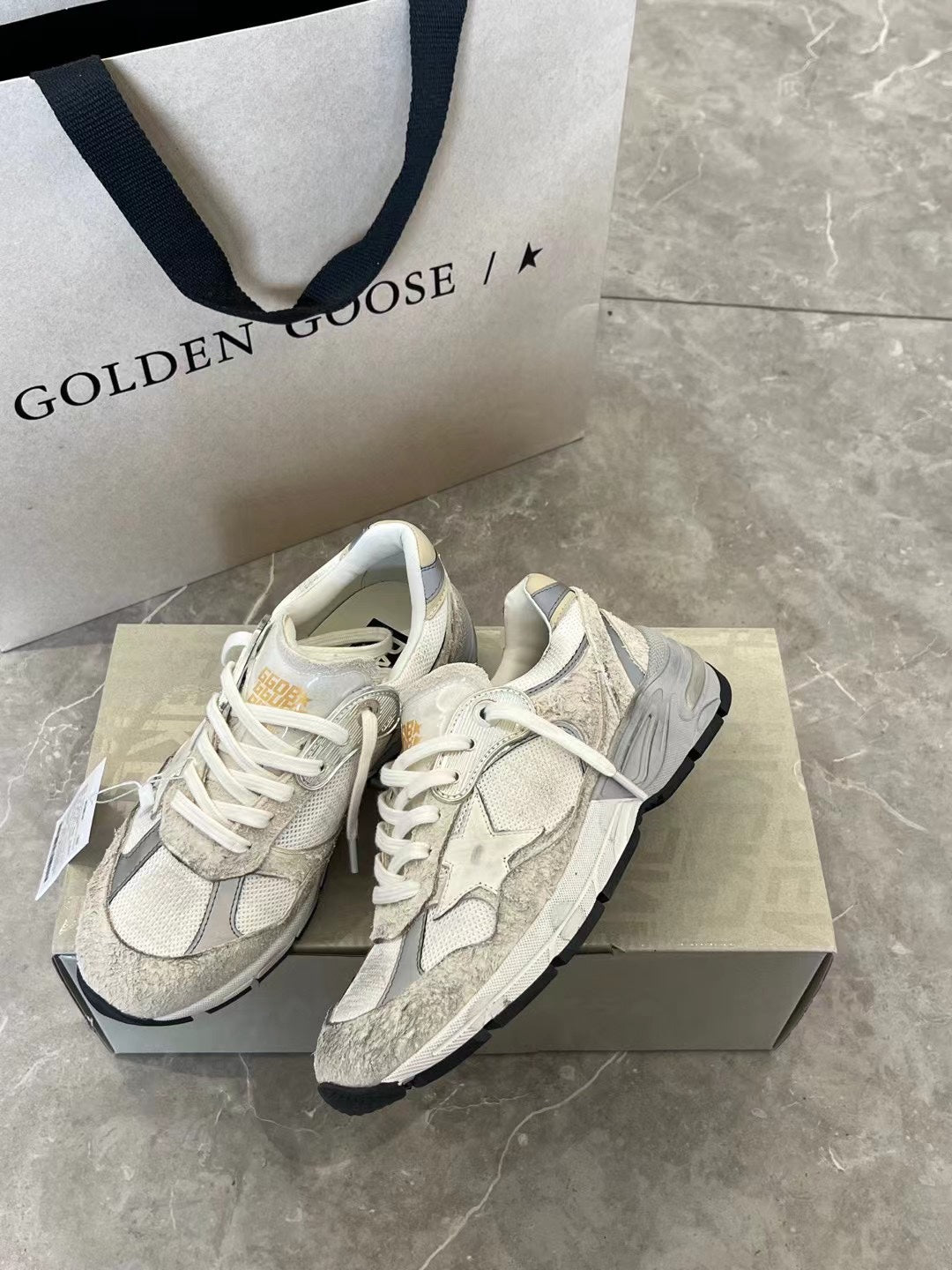 Golden Goose Vintage Distressed Sneakers #279