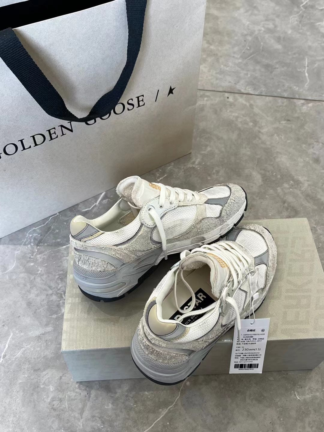 Golden Goose Vintage Distressed Sneakers #279