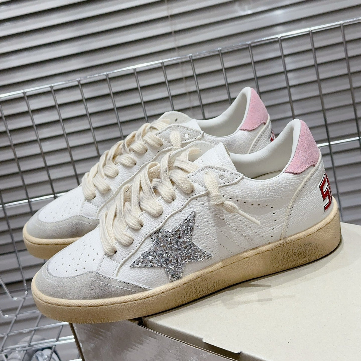 Golden Goose Vintage Distressed Sneakers #126