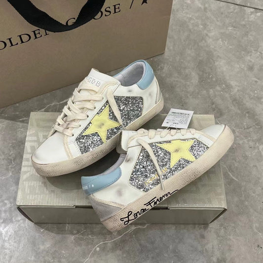 Golden Goose Vintage Distressed Sneakers #070