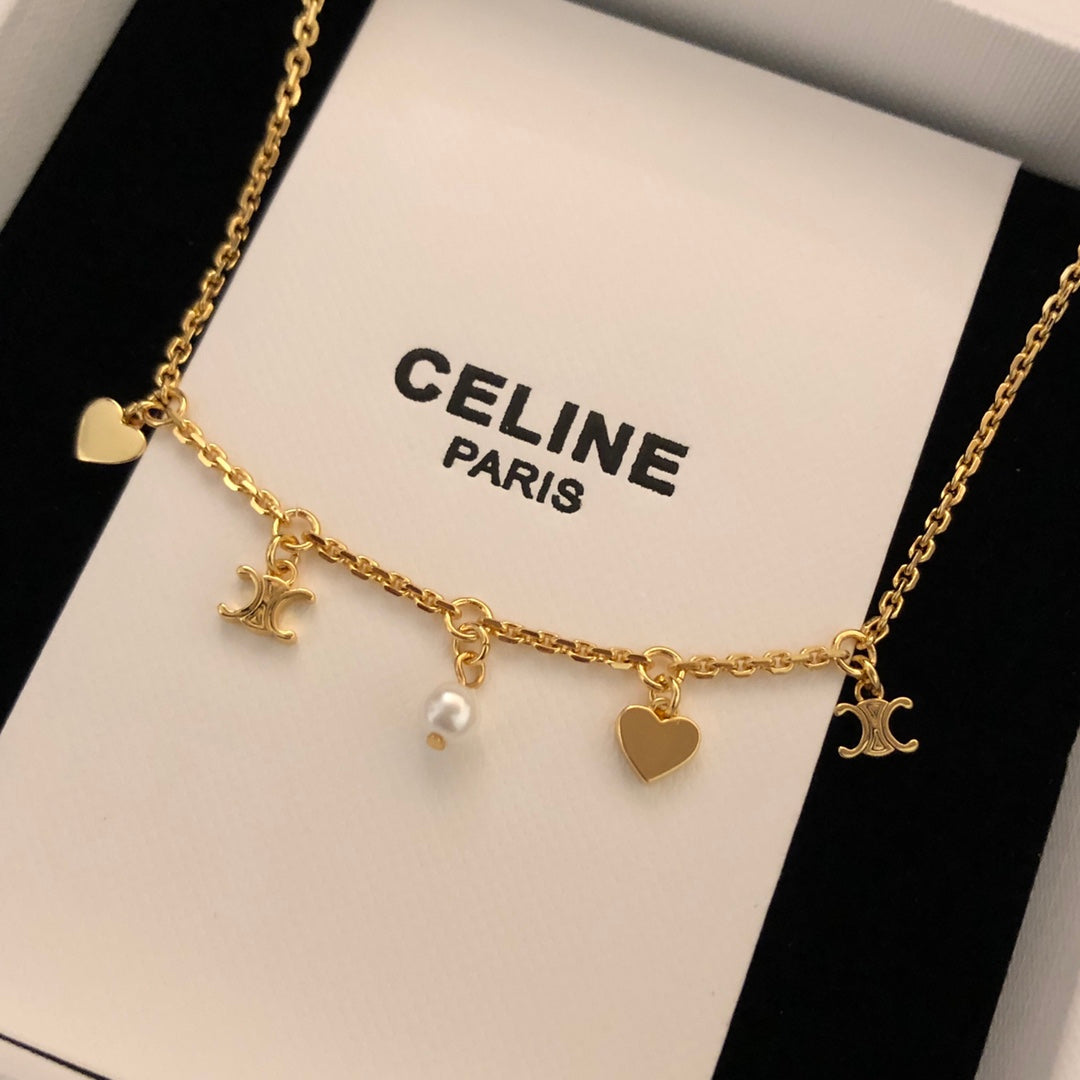 CELINE Pearl Triomphe Necklace