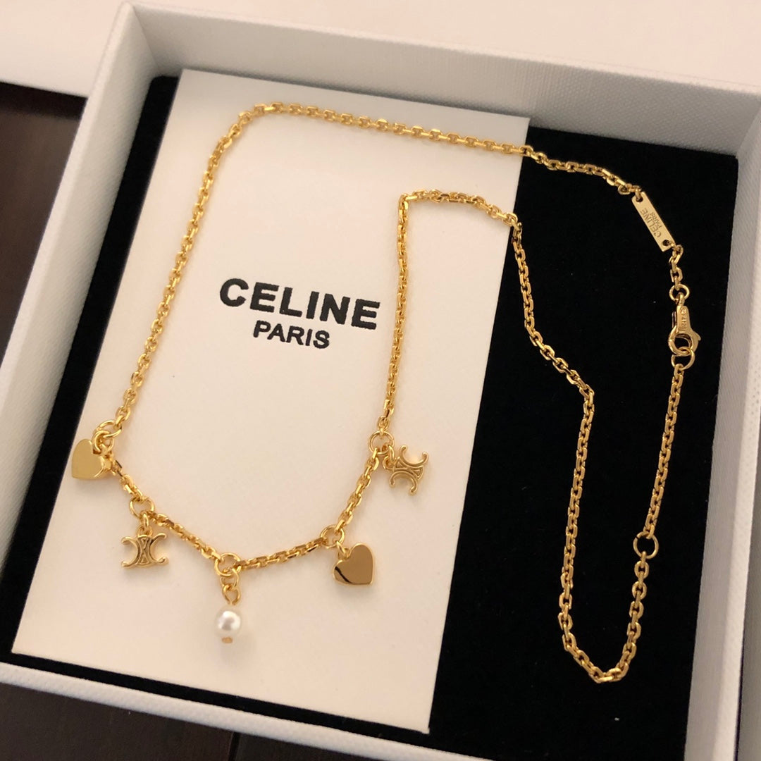 CELINE Pearl Triomphe Necklace