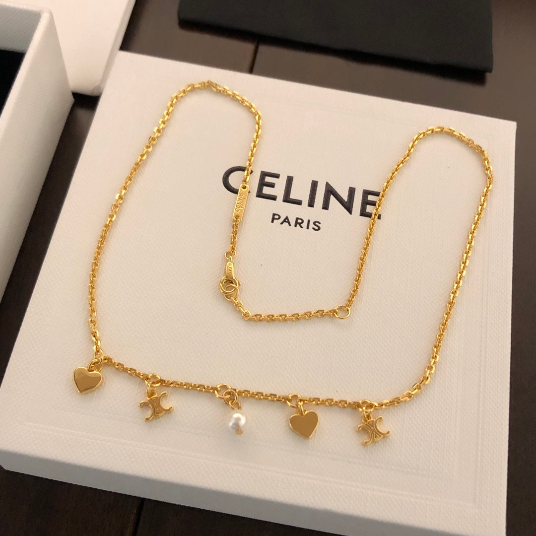 CELINE Pearl Triomphe Necklace