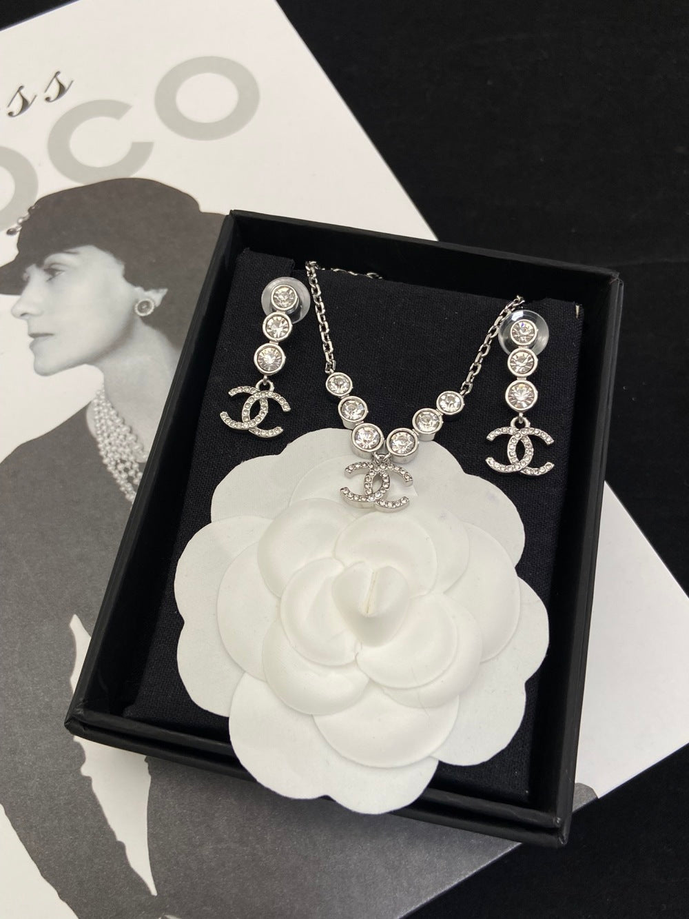 Chanel Crystal Earrings