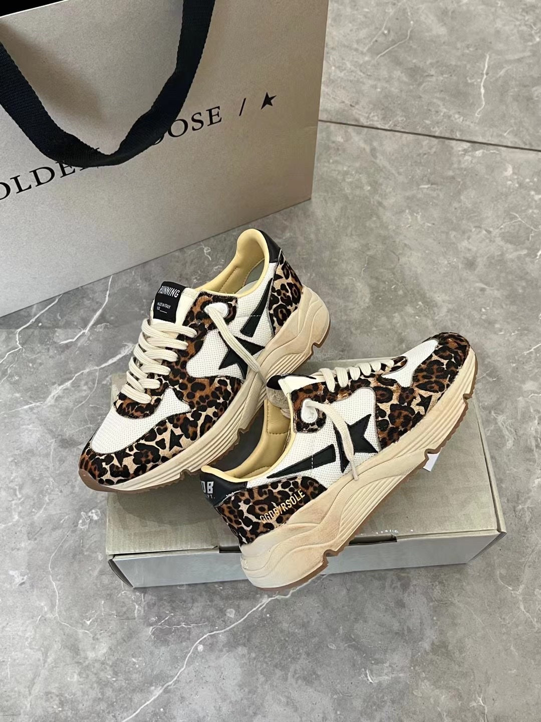 Golden Goose Vintage Distressed Sneakers #231