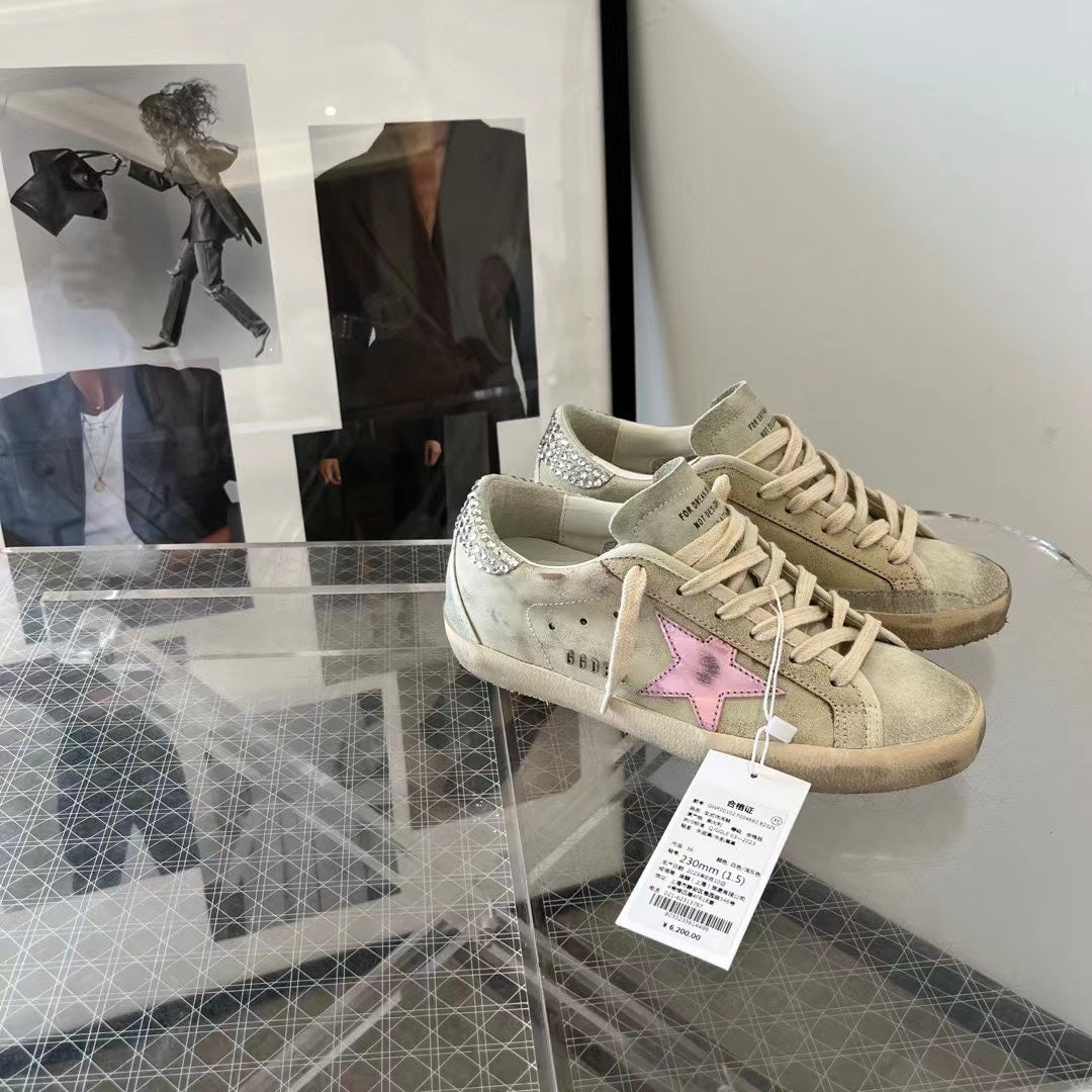 Golden Goose Vintage Distressed Sneakers #282