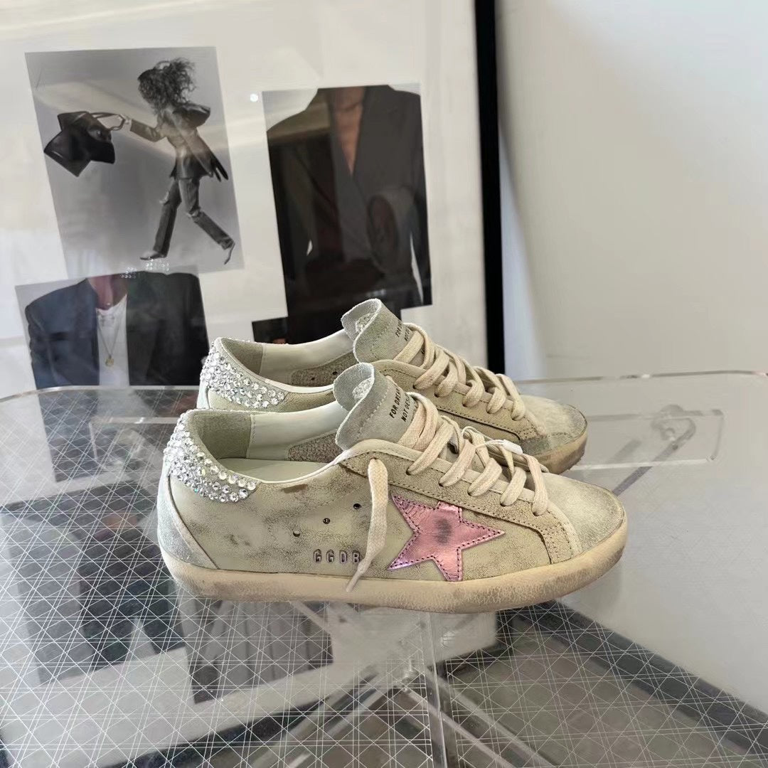 Golden Goose Vintage Distressed Sneakers #282