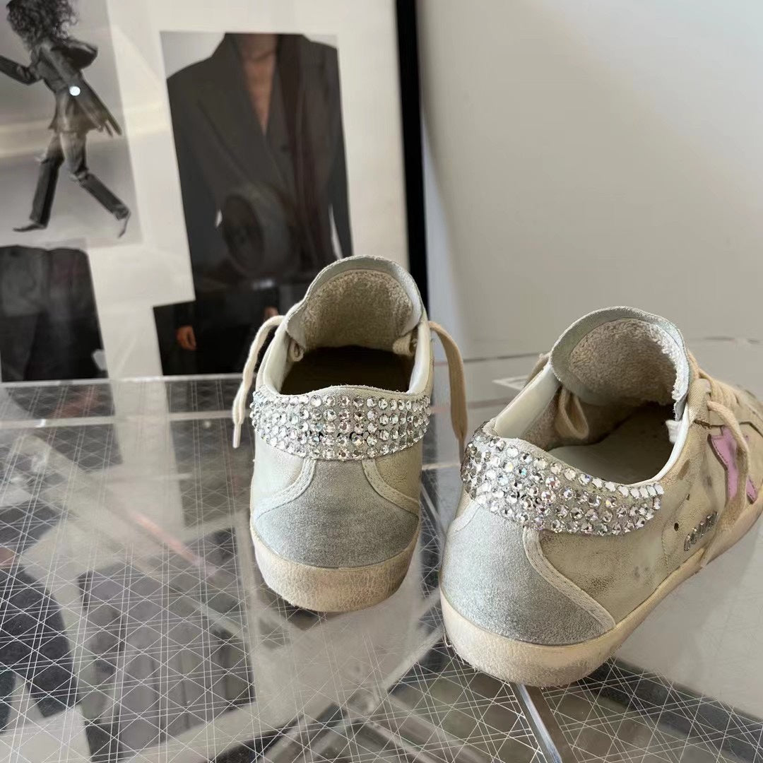Golden Goose Vintage Distressed Sneakers #282