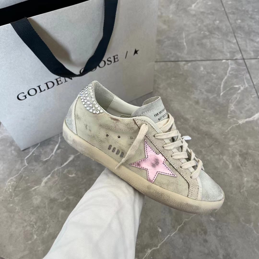 Golden Goose Vintage Distressed Sneakers #282