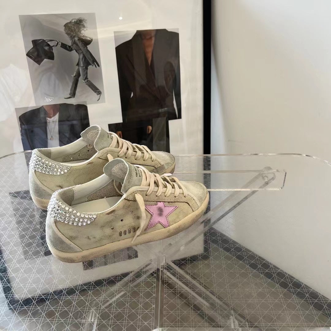 Golden Goose Vintage Distressed Sneakers #282