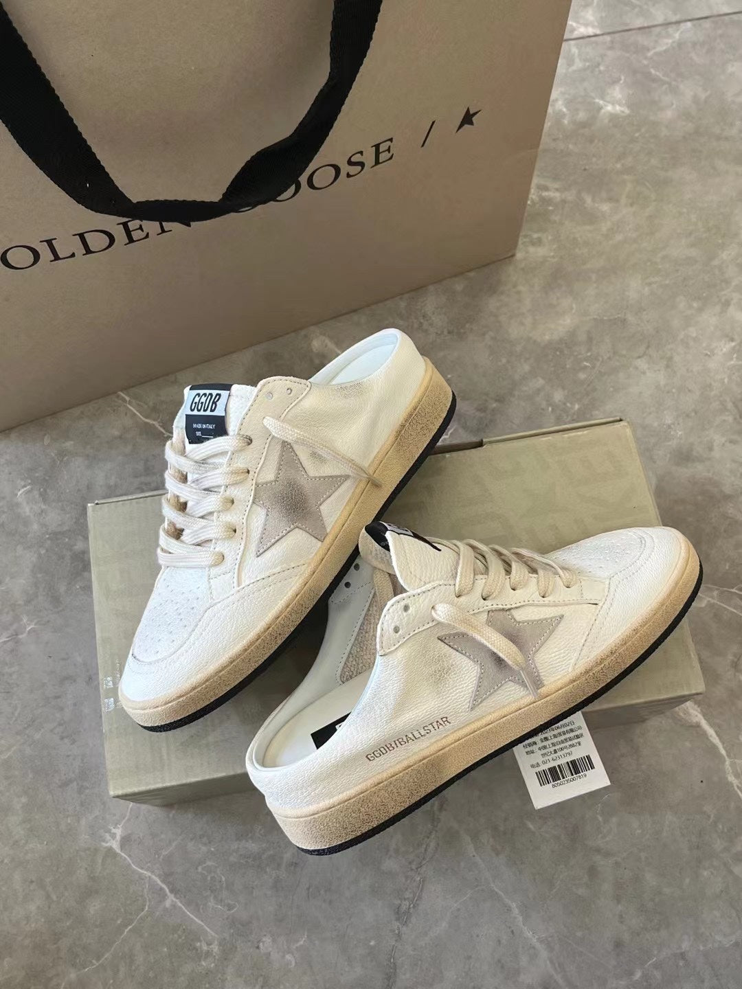 Golden Goose Vintage Distressed Sneakers #115